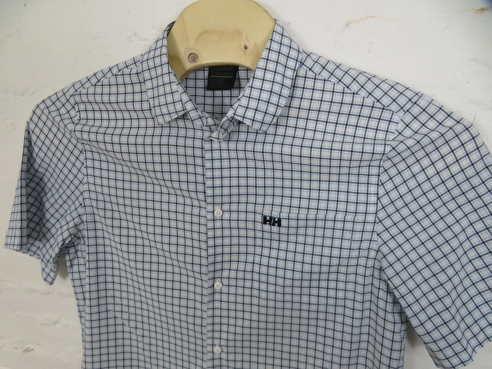 Helly Hansen Shirt Mens Large Blue Check Stretch Button Up Lightweight Hiking
Opens in a new window