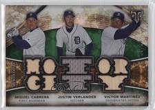 2015 Topps Triple Threads Emerald 13/18 Miguel Cabrera Justin Verlander 0qo1