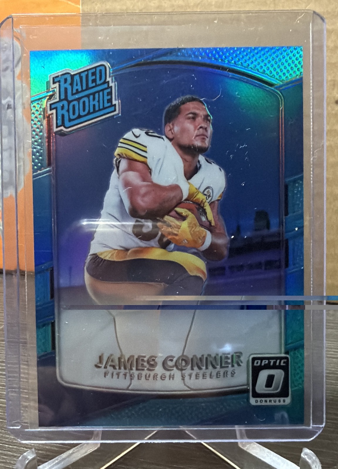 2017 Donruss Optic - Rated Rookie James Conner #172 Aqua Prizm /299 (RC)