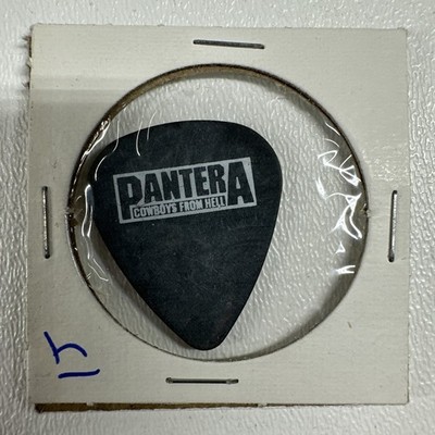 Pantera Dimebag Darrel Cowboys From Hell 1990 Black Guitar Pick 1J