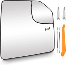 Right Passenger Side Heated Mirror Glass For Ford F150 2015 2020 Convex Blind...