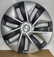 Genuine Tesla Model Y 20” Gemini Aero Wheel Cover Hubcap 1044235-00-C Gray Black thumbnail 1