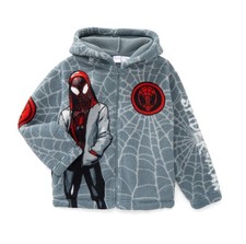 Marvel Spider-Man Boys Zip Jacket Hood Size 6-7
