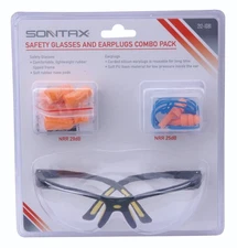 SONTAX Safety Glasses and Earplugs Combo