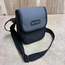 Fujifilm Soft Carrying Bag Case for Compact Camera w/ Strap Black/Dark Gray