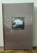 Pioneer Photo Album Brown Fabric Book Bound Front Photo Pocket Holds 300 4"x6"