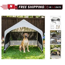 Extra Large Dog House Outdoor Tent with Mesh Windows, 48"D x 39"H - UV Resistant