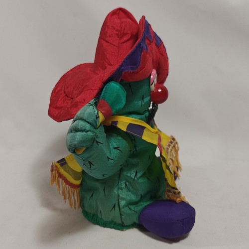 Dancing Cactus Plush Animated Plays Mexican Hat Dance Works Great Rare HTF 9" - Picture 2 of 6