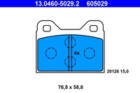 ATE BremsbelÄGe Passend FüR BMW 1500-2000 115 116 118 121 1502-2002 E10 E6