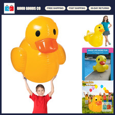 Giant Inflatable Rubber Duck 4ft - Yellow Pool Float, Party Decoration, Fun Toy