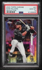 2020 Topps Chrome Refractor Sam Hilliard #67 PSA 10 GEM MT 0c6