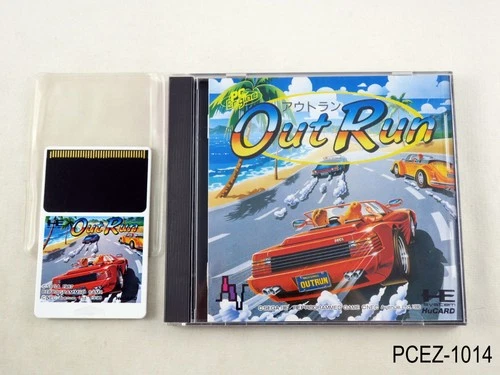Outrun PC Engine HuCard Japanese Import PCE TurboGrafx JP Japan US Seller