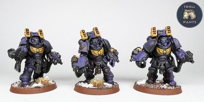Warhammer 40k - Space Marines - Imperial Fists - 3 Aggressors Squad