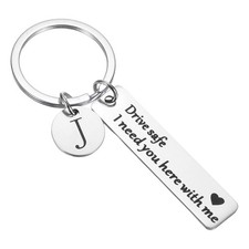 "I Need You Here" Silver Keychain for Drive Safe, 1pc