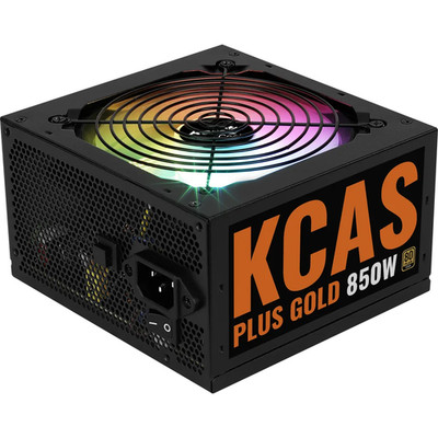 Aerocool KCAS PLUS Gold 850W RGB PSU - ATX 24 PIN; 2x 4+4PIN CPU; 8x SATA; 4x PA
