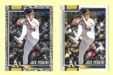 Jack Perkins 2026 Topps Series 1 Spring Training Parallel/ Base RC's (2) cards