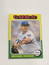 2024 Topps Heritage Mini Baseball #125 - Michael Rucker - Chicago Cubs