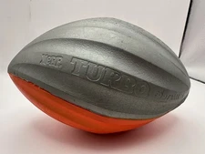 Vintage NERF TURBO Football, Silver & Red, 1989 Parker Brothers