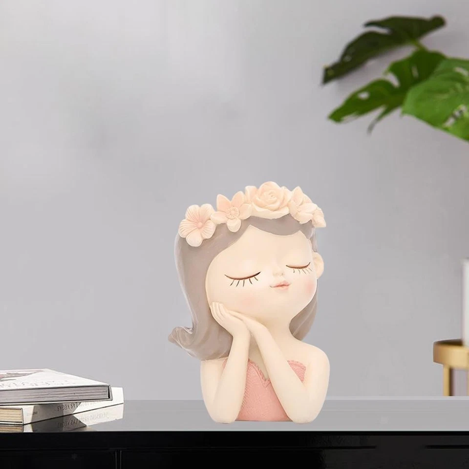 Elegant Female Bust Planters Pots Women Head Vase Succulent