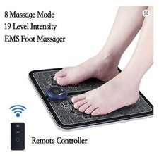 Remote EMS Foot Massager Pad Electric Muscle Stimulation Mat