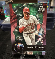 Topps 2023 Bowman Platinum Logan O'Hoppe Angels #60 Emerald Ice Foil RC /299