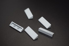 5 New LEGO Medium Stone Grey 1x3x2/3 Slope 7825 1x3 roof sloped gray 30&deg; 6594315