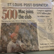 MARK MCGWIRE JOINS 500 CLUB St. Louis Post-Dispatch Aug 6, 1999 - 5-star edition