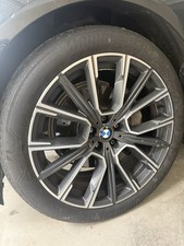 4 OEM BMW 7 Series M Sport wheels, 20”, 245/45 R20. Bridgestone tires, ~70% 