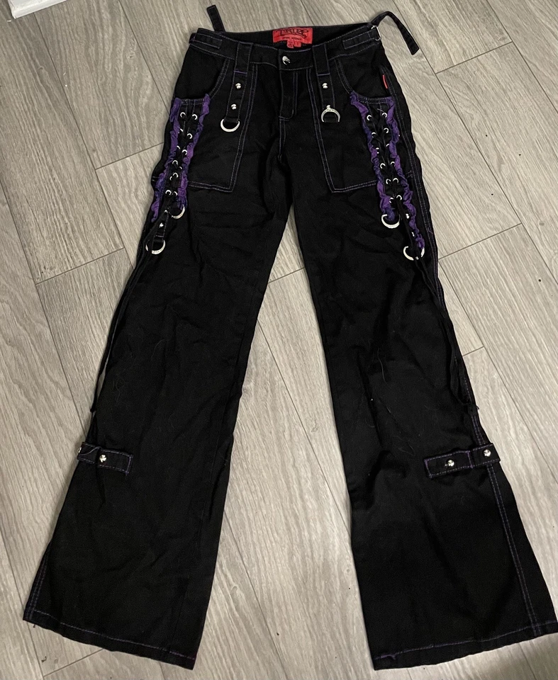 Pantalones Góticos Tripp NYC Vintage Y2K Talla PEQUEÑA Foto 2 de 3