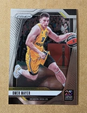 2024-25 Panini Prizm EuroLeague Omer Mayer #55 Turkish Airlines Purdue Tel Aviv