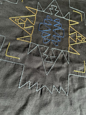 #ad Pendleton T Shirt Men#x27;s Size S Small Black Embroidered Aztec Western Logo Cotton $24.95