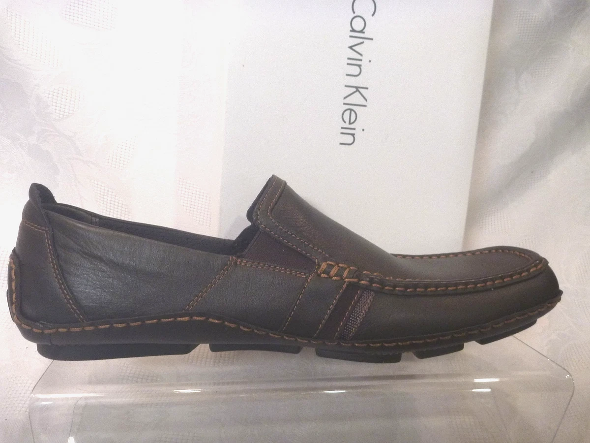 Calvin Klein Cordell 34F0254 Black Leather Horsebit Mens Dress Loafers 8M 41 CALVIN KLEIN Cordell Men Size 11M Black Leather Slip-On  main image 3