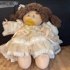 Vintage Cabbage Patch Doll Pacifier Pink Dress 1984 Original