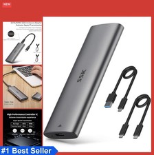 M.2 NVMe SATA SSD Enclosure USB-C 3.2 Gen 2 10Gbps Aluminum Tool-Free Heat