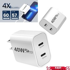 40W PD USB-C Fast Charging Adapter For iPhone 18 17 Air 16E 15 Type-C Block Lot