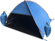 Fixable Small Pop up Beach Tent Included Two Sand Bags,Mini Head Beach Tent Sun