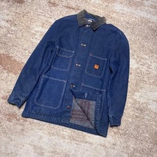 Vintage 1980s Big Ben Blanket Lined Chore Barn Work Jacket Made in USA Size 38 R