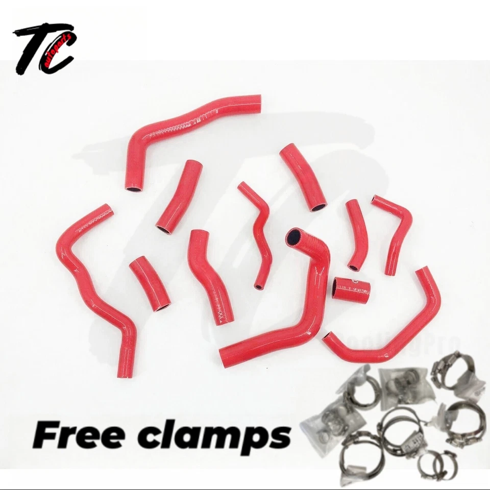 Kit de mangueira de radiador de silicone Fit 2004-2007 Honda CBR1000RR Fireblade 05 06 - Imagem 4 de 4