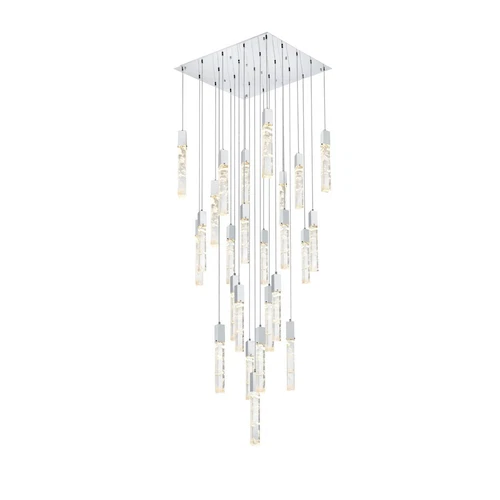 Elegant Lighting 2088 Aurora 36" Chandelier, Chrome - 2088G36C - Picture 1 of 1