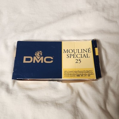 DMC Cotton Embroidery Thread Set 12 Skeins Mouline Special 25  Blanc White #117