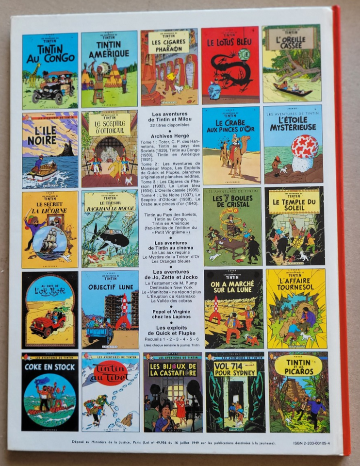 Montre Citime - Tintin , Bouteille De Champagne - Le Crabe Aux Pinces D'or - TC09 Tintin Globe Trotter Unisexe 1994