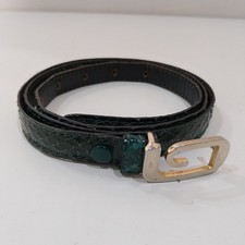 Green Python Belt 105cm  Vintage