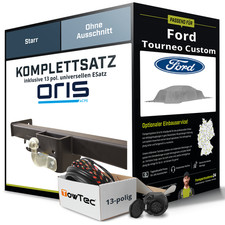 Für FORD Tourneo Custom V362 , F3 Anhängerkupplung starr +eSatz 13pol uni. 16-23