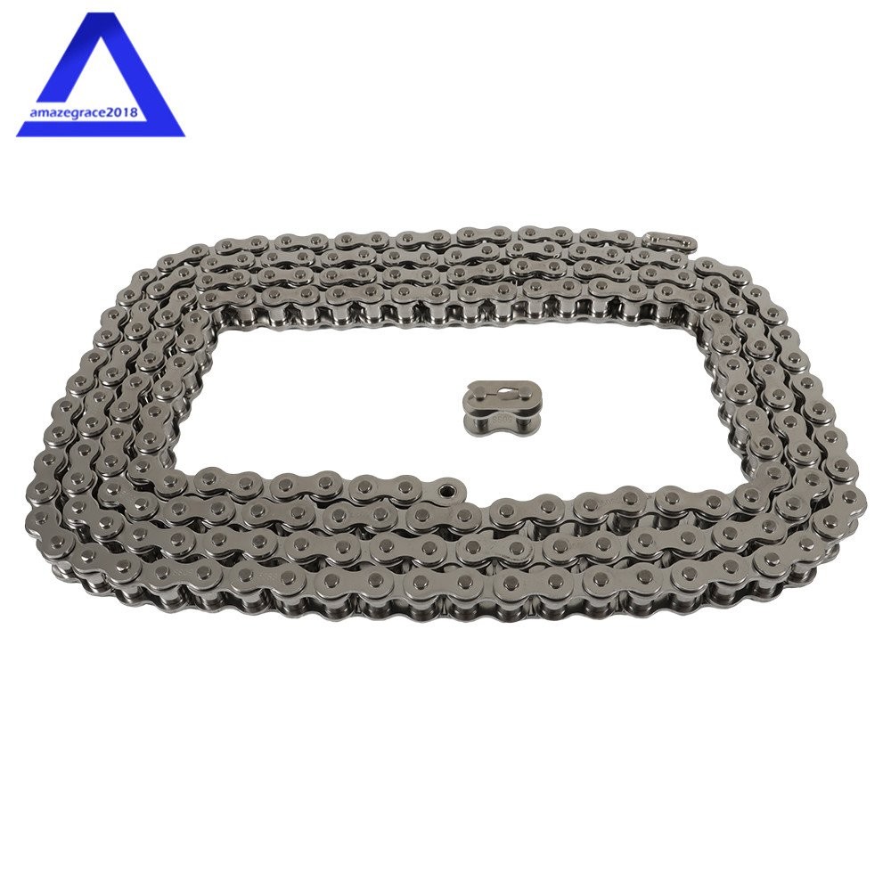 Stainless Steel Roller Chain #50SS + 2 Free Connecting Links 10 feet US