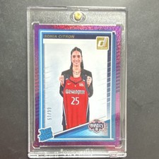 2023 Donruss Sonia Citron Rated Rookie Purple Laser /99 #87 Washington Mystics