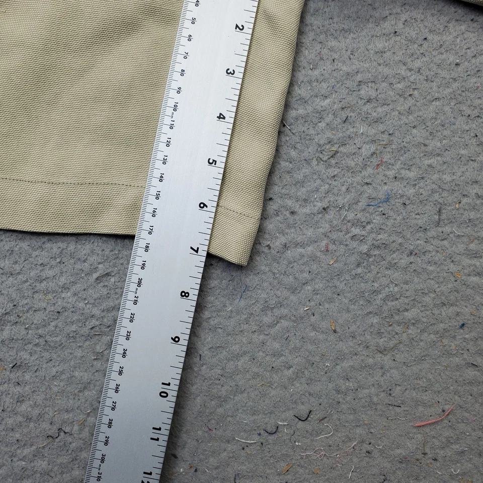 Tommy Bahama Chino Corto Mujer 4 Tostado Seda Plisado Cinturón Lazos Bolsillos Cortados Foto 4 de 4