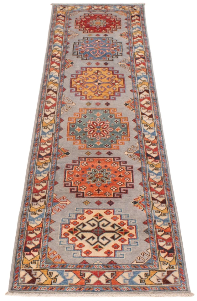 2'7" x 9'10" Vintage Hand-knotted Runner Rug Traditional Oriental Wool Carpet - Image 3 of 4
