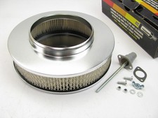 Mr. Gasket 1487 Air Cleaner - 9 Diameter X 2-34 Tall - Chrome