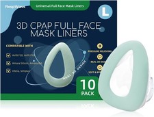 10-Pack CPAP Mask Liners for Full Face Masks F20/F10, Large