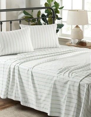 Standard Textile Percale Collection Aurora Cal King Sheet Set 100% Supima Cotton
